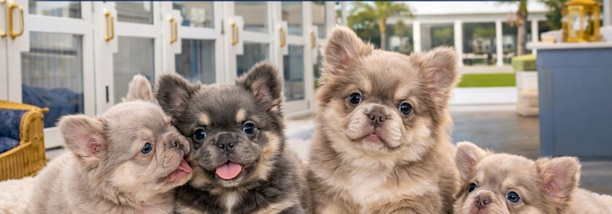 fluffy french bulldog puppies