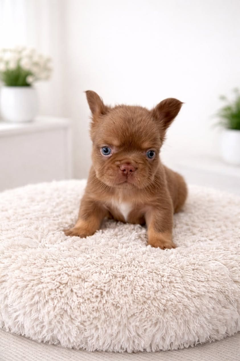 Fluffy Frenchie Puppies for sale