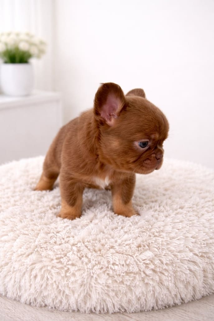 Fluffy Frenchie puppies