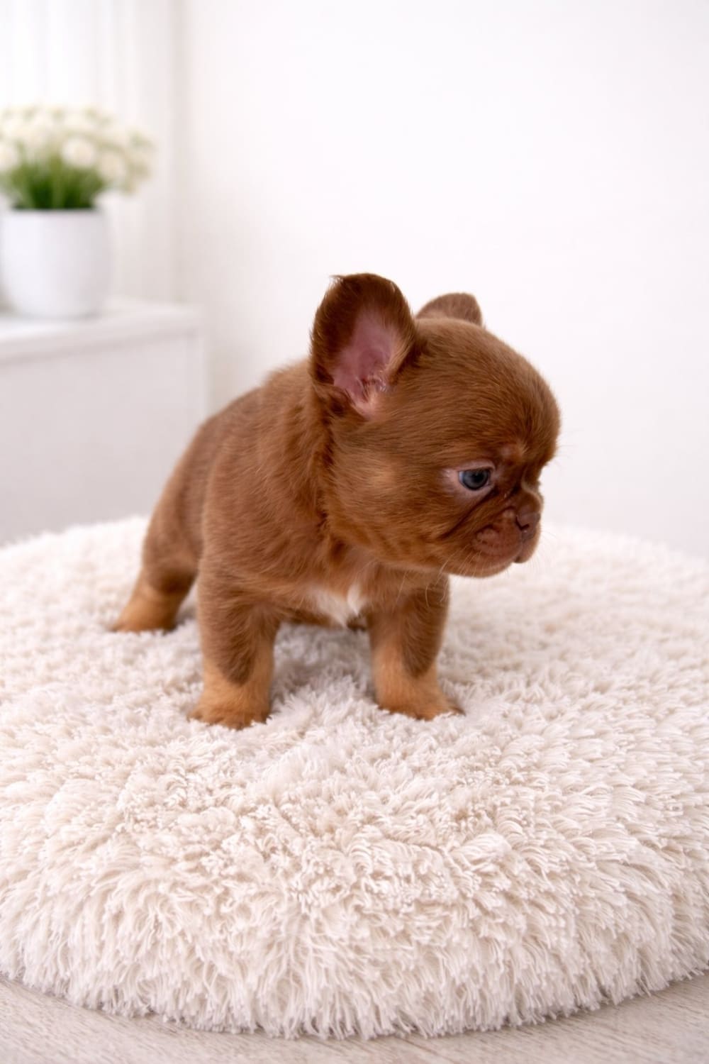Fluffy Frenchie puppies