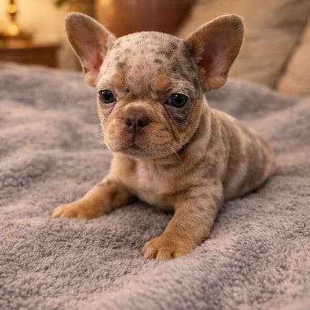 Isabella tan merle frenchie puppy